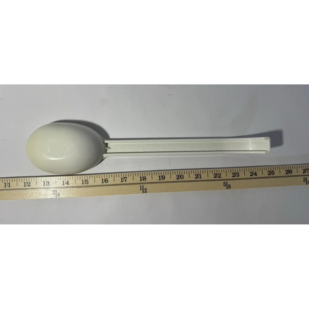 Weight Watchers 1/2 Cup Measuring Spoon Portion Control Long Handle White